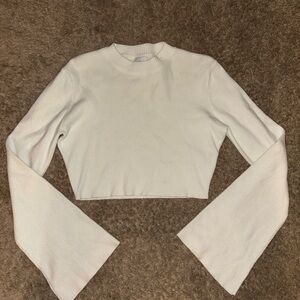 Women's White Cropped Top by Princess Poly